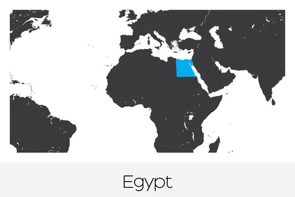 Geïllustreerde Landvorm Van Egypte — Stockvector