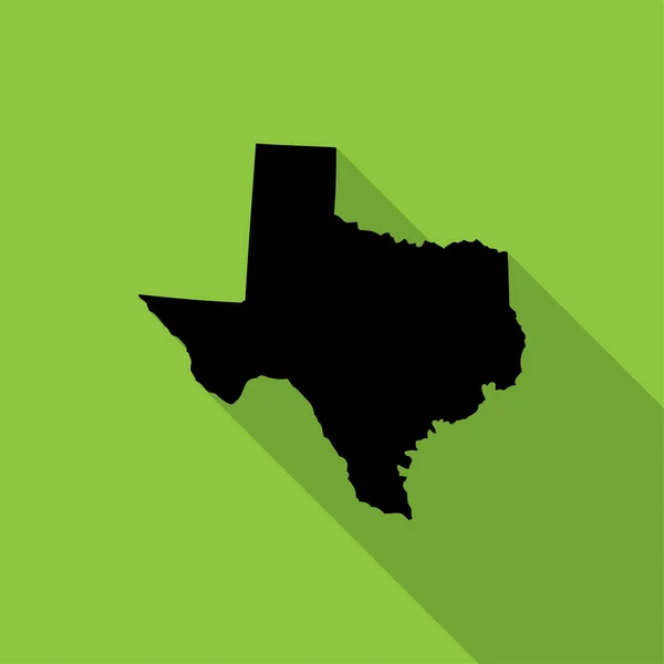 Mapa Vectorial Del Estado Texas — Vector de stock
