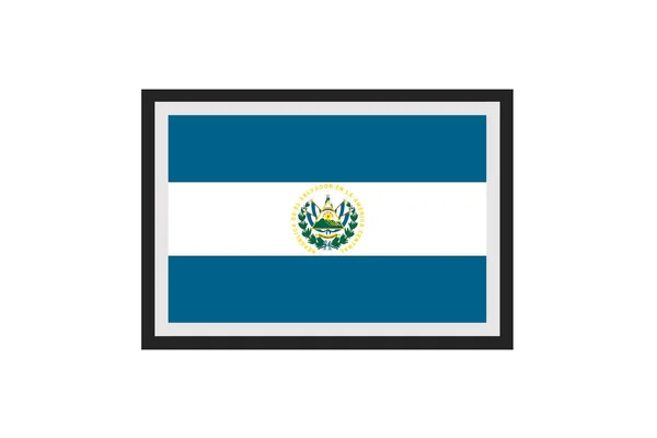 엘살바도르의 국기에 — 스톡 벡터