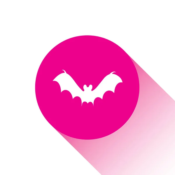 Pink Vector Icon Button Bat — Stock Vector