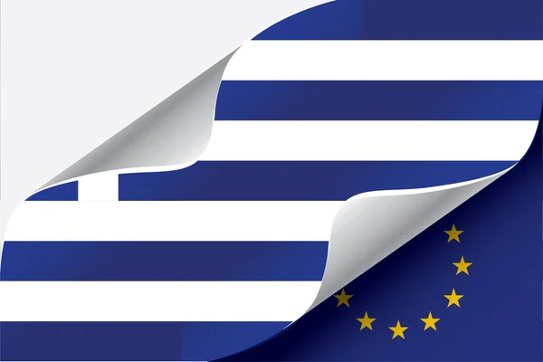 Panneau Indicateur Pays Illustration Vectorielle Grèce — Image vectorielle