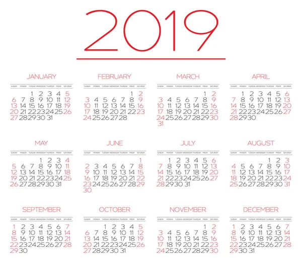 2019 Singleartboard Withimage Redblack — Stockový vektor