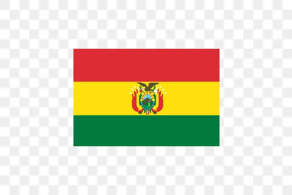 Vektor Illustration Flagga Transparent Bakgrund Bolivia — Stock vektor