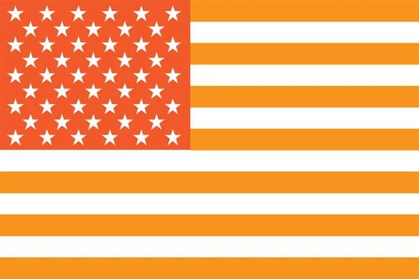 Drapeau Illustré Pour Pays Des États Unis Amérique États Unis — Image vectorielle