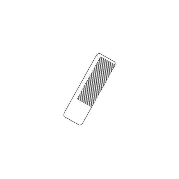 Comb Icon Outline Illustration Brush — Image vectorielle