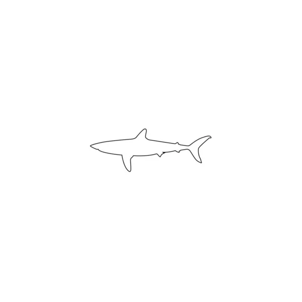 Icône Requin Illustration Vectorielle — Image vectorielle