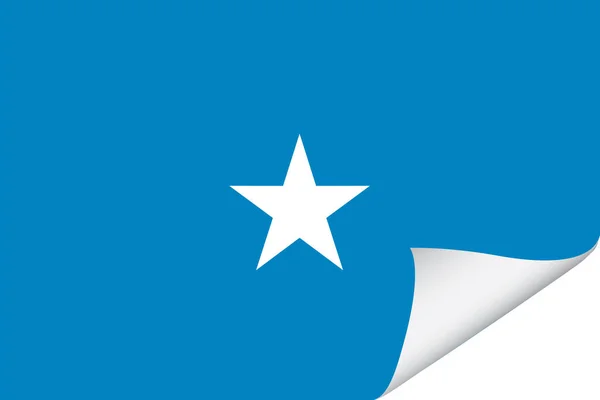 Bandera Ilustrada Del País Somalia — Archivo Imágenes Vectoriales