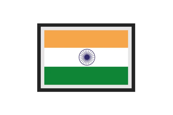Векторна Ілюстрація Прапора Індії — стоковий вектор