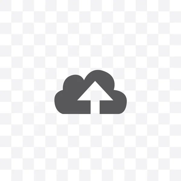 Icono Vector Nube Aislado Sobre Fondo Transparente — Archivo Imágenes Vectoriales