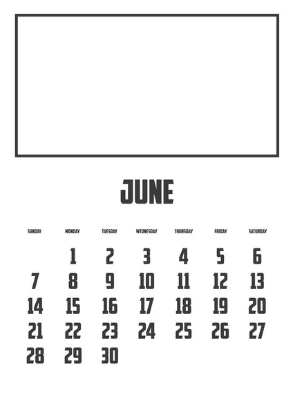 Calendário Isolado Plano Fundo — Vetor de Stock