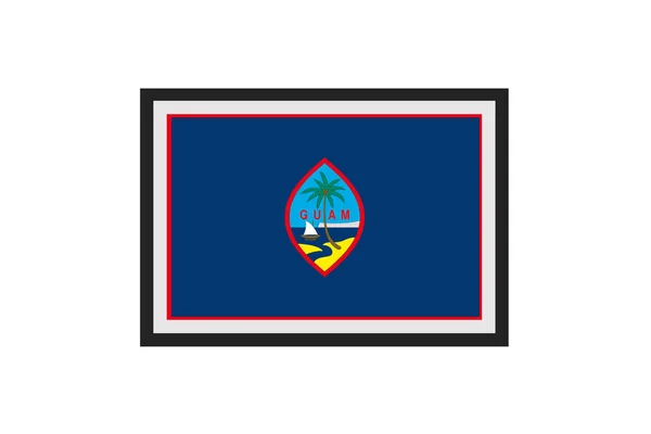 Векторная Иллюстрация Флага Гуама — стоковый вектор