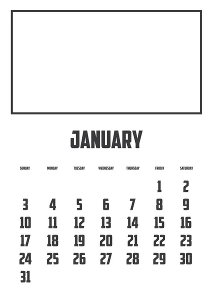 Calendrier Isolé Sur Fond — Image vectorielle