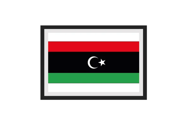 Vector Illustration Flag Libya — Stock Vector