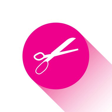 Pembe vektör simgesi veya makas düğmesi