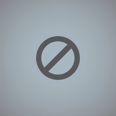 Gri arkaplanda izole edilmiş vektör simgesini durdur 