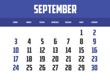 Bir Arkaplanda İzole Edilmiş Bir Takvim