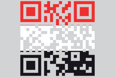 QRCode olarak yapılmış bayrakların vektör çizimi. Yemen