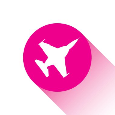 Pembe vektör simgesi veya Fighter Jet düğmesi