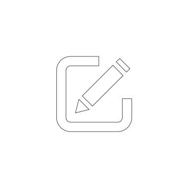 kalem simgesi vektör illüstrasyonu