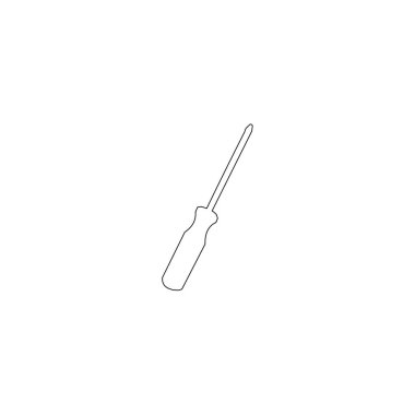 screwdriver icon vector isolated