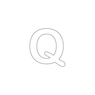 letter Q icon vector template