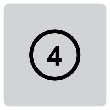 Resimli Simge Arkaplanda İzole Edildi -