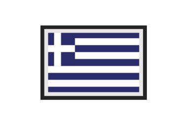 Yunanistan bayrağının vektör illüstrasyonu
