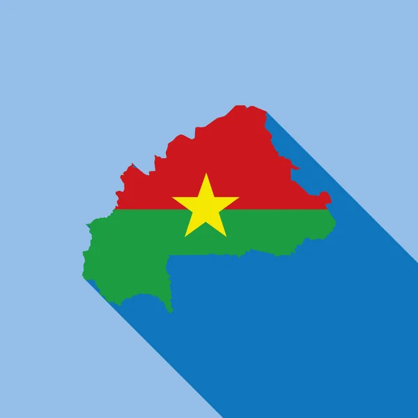 Özetlenmiş Ülke Bayrağı Vektör Illüstrasyonunu Dolduruyor Burkina Faso — Stok Vektör
