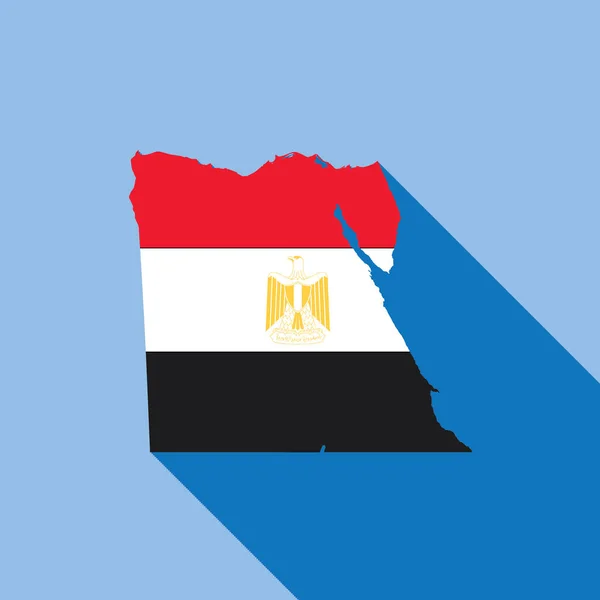 Özetlenmiş Ülke Bayrağı Vektör Illüstrasyonunu Dolduruyor Mısır — Stok Vektör