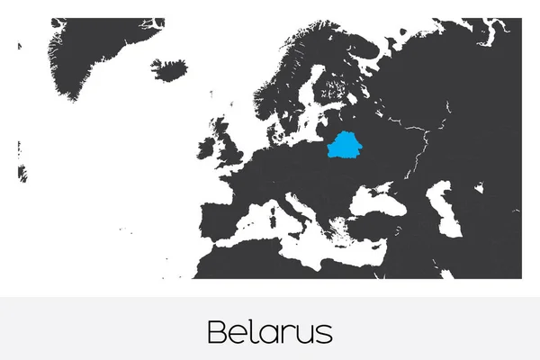 Geïllustreerde Landvorm Van Belarus — Stockvector