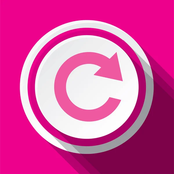 Pink Vector Icon Design Refresh — 스톡 벡터