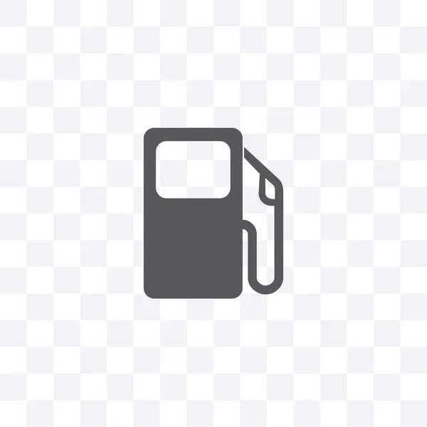 Icona Vettore Carburante Isolato Sfondo Trasparente Concetto Logo Benzina — Vettoriale Stock