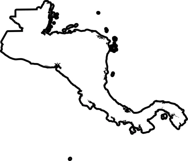 Geïllustreerde Vorm Van Het Land — Stockvector