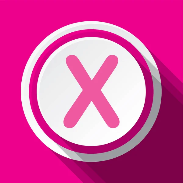 Pink Vector Icon Design Letter — 스톡 벡터