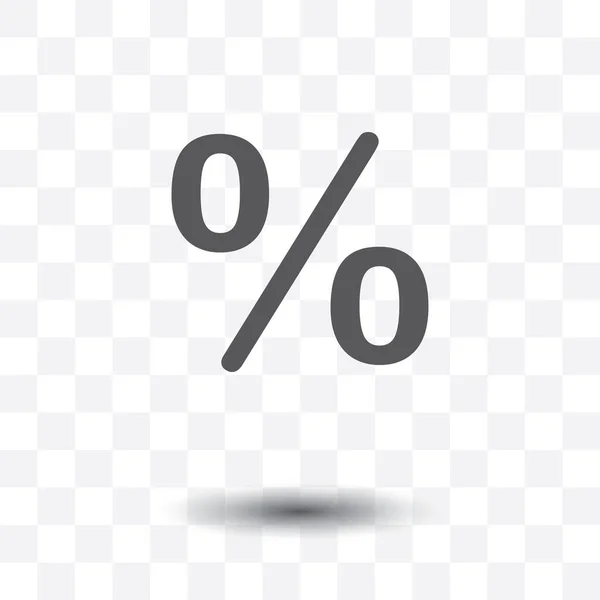 Percentage Rate Icon Vector Illustration — Stock Vector