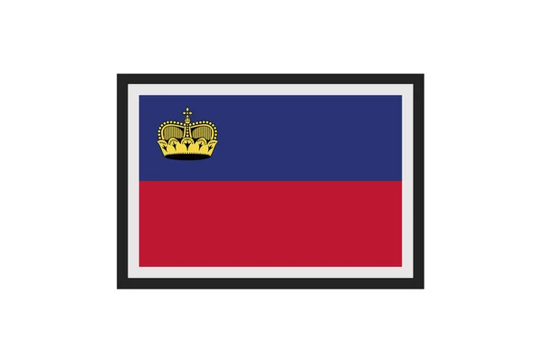 Vektorillustration Der Flagge Von Liechtenstein — Stockvektor