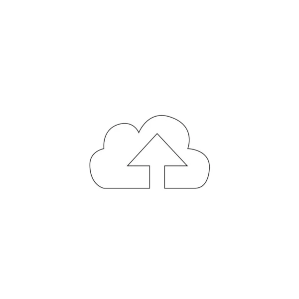 Cloud Computing Icon Ilustración Vectorial — Vector de stock