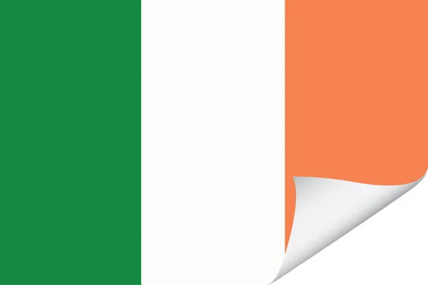 Illustrerad Flagga För Irland — Stock vektor