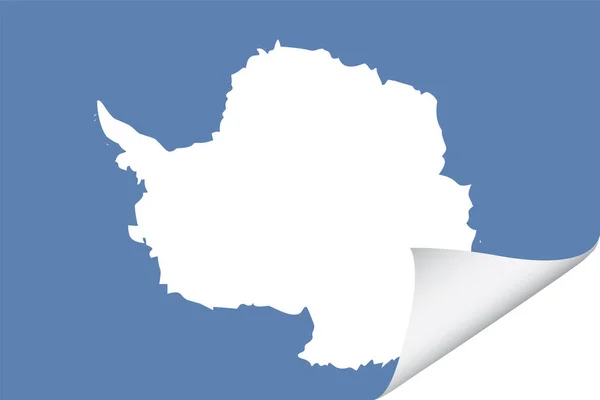 Drapeau Illustré Pour Pays Antarctique — Image vectorielle