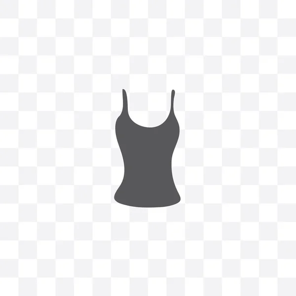 Vest Top Simple Icon Black Vector Illustration — Stock Vector