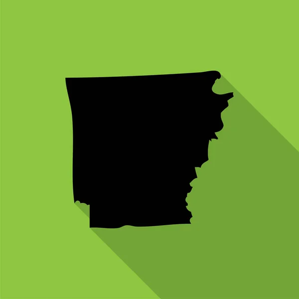 Carte Vectorielle État Américain Arkansas — Image vectorielle