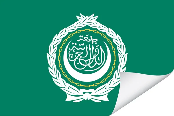 Illustrated Flag Country Arab League — 스톡 벡터