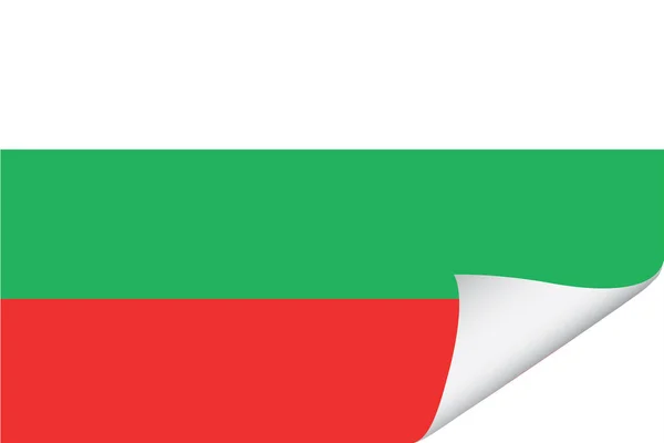 Bandera Ilustrada Del País Bulgaria — Archivo Imágenes Vectoriales