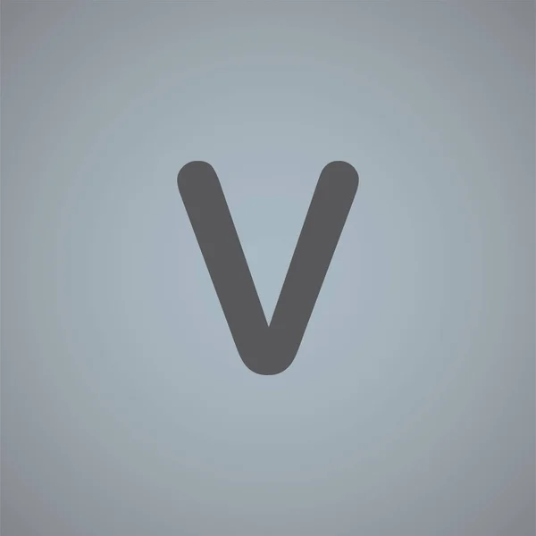 Літера Векторна Іконка Ізольована Сірому Фоні — стоковий вектор