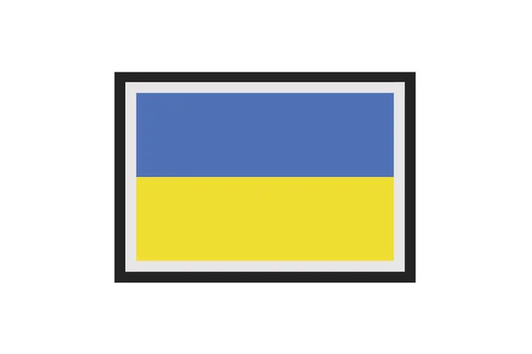 Vector Illustration Flag Ukraine — Stock Vector