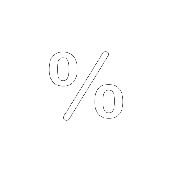 Percentage Pictogram Vector Illustratie — Stockvector