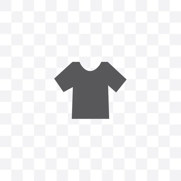 Shirt Vektor Symbol Isoliert Auf Transparentem Hintergrund — Stockvektor