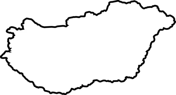 Geïllustreerde Vorm Van Het Land — Stockvector