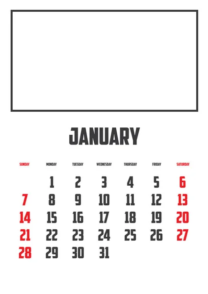 Calendario Aislado Sobre Fondo — Vector de stock