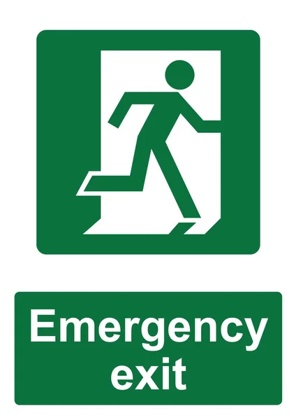 Print Emergency Exit Vector Illustration — Stock Vector